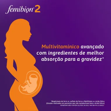 Multivitamínico Femibion 2 Gravidez com 28 Comprimidos + 28 Cápsulas