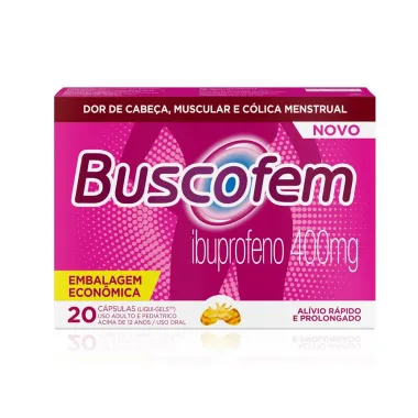 Buscofem 400mg com 20 Cápsulas Moles