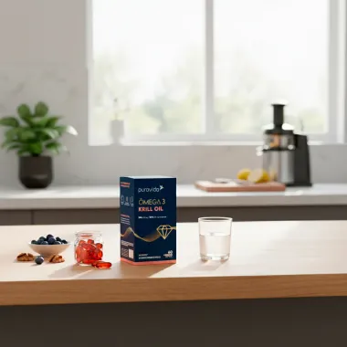 Krill Oil &Ocirc;mega 3 Puravida com 60 C&aacute;psulas SoftGel