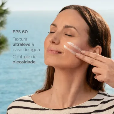 Protetor Solar Facial Isdin Fusion Water Oil Control FPS 60 com 30ml