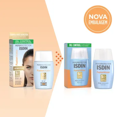 Protetor Solar Facial Isdin Fusion Water Oil Control FPS 60 com 30ml
