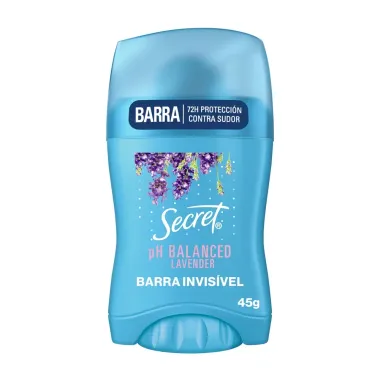 Desodorante Secret em Barra Lavanda Stick 45g