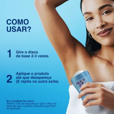 Desodorante Antitranspirante em Barra Secret Lavanda com pH Balanceado 45g