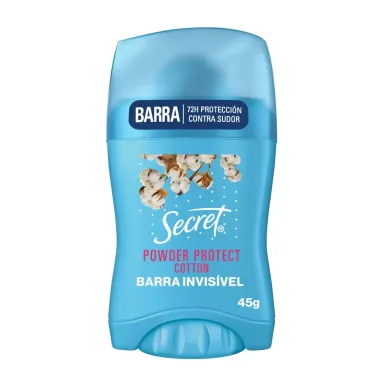 Desodorante Secret em Barra Prote&ccedil;&atilde;o de Algod&atilde;o Stick 45g