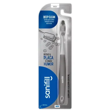 Escova Dental Sanifill Deep Clean Macia 1 unidade