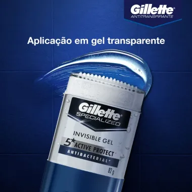 Desodorante Gel Gillette Specialized Antibacterial 82g