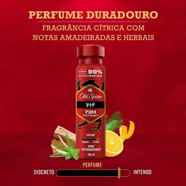 Desodorante Old Spice VIP Spray Antitranspirante 150ml
