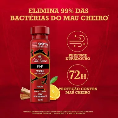 Desodorante Old Spice VIP Spray Antitranspirante 150ml