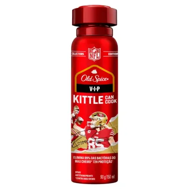 Desodorante Old Spice VIP Aerossol Kittle Can Cook 72h Antitranspirante 150ml