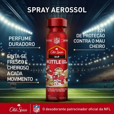 Desodorante Old Spice VIP Aerossol Kittle Can Cook 72h Antitranspirante 150ml