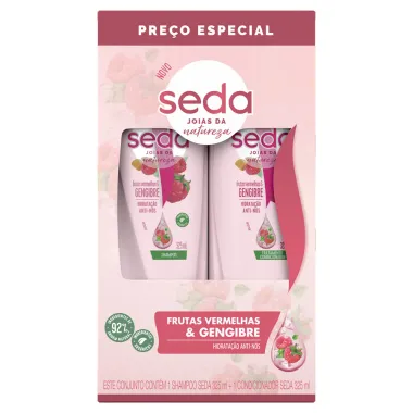 Shampoo + Condicionador Seda Frutas Vermelhas e Gengibre 325ml cada