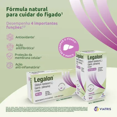Legalon Silimarina 64mg/5ml Suspensão Oral com 100ml