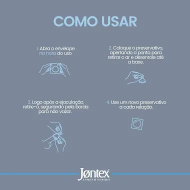 Preservativo Jontex Sensitive Leve 8 Pague 7 Unidades