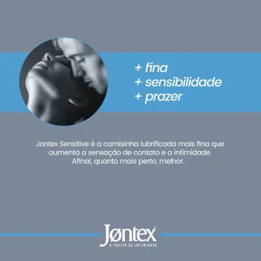 Preservativo Jontex Sensitive Leve 8 Pague 7 Unidades