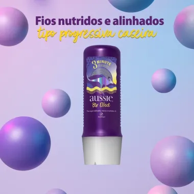 Tratamento Aussie Botox Effect 3 Minute Miracle Fios Nutridos e Alinhados 236ml