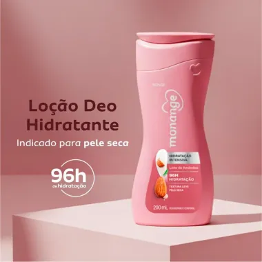 Hidratante Monange Hidrata&ccedil;&atilde;o Intensiva Leite de Am&ecirc;ndoas Pele Seca com A&ccedil;&atilde;o Desodorante 400ml