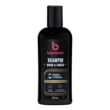 Shampoo para Barba, Cabelo e Bigode Bozzano 200ml