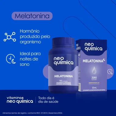 Melatonina Neo Química Maracujá 90 comprimidos
