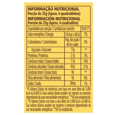 Chocolate Garoto Talento Branco com Cereais e Passas 85g