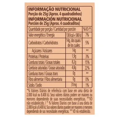 Chocolate Garoto Talento Branco com Doce de Leite 85g