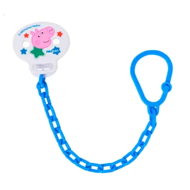 Prendedor de Chupeta Neopan Peppa Pig Azul