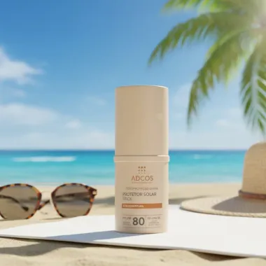 Protetor Solar Adcos Tonalizante Base Stick Beige FPS80 17g