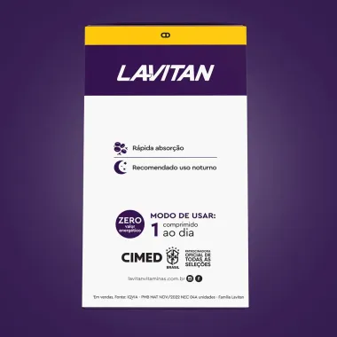 Lavitan Melatonina Sabor Morango com 150 Comprimidos Mastigáveis