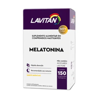 Lavitan Melatonina Sabor Maracujá com 150 Comprimidos Mastigáveis