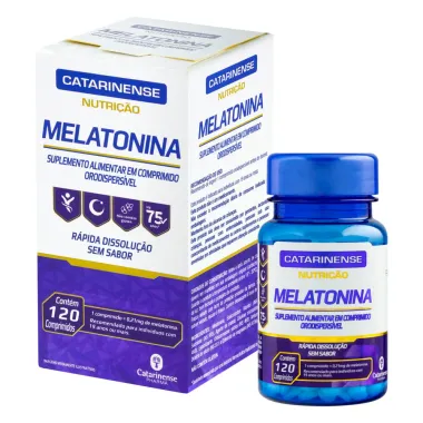 Melatonina Catarinense 0,21mg com 120 Comprimidos Orodispersíveis