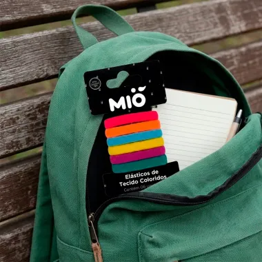 Prendedor de Cabelo El&aacute;stico Mi&oacute; Cores Sortidas 6 Unidades