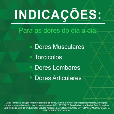 Analg&eacute;sico Gelol Aerossol 60ml