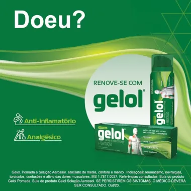 Analg&eacute;sico Gelol Aerossol 60ml