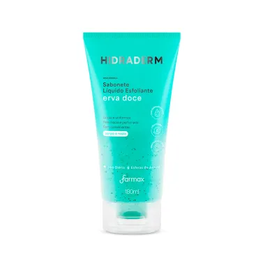 Sabonete Líquido Hidraderm Esfoliante Erva Doce 180ml