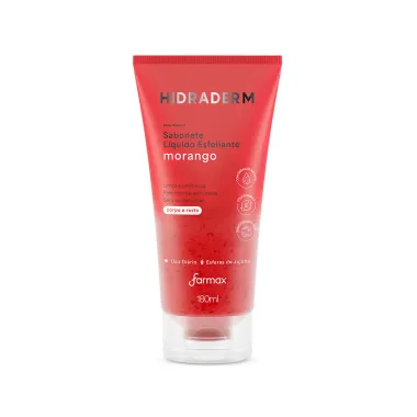 Sabonete Líquido Hidraderm Esfoliante Morango 180ml