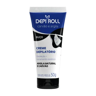 Creme Depilatório Buço Depi Roll Carvão e Argila 50g