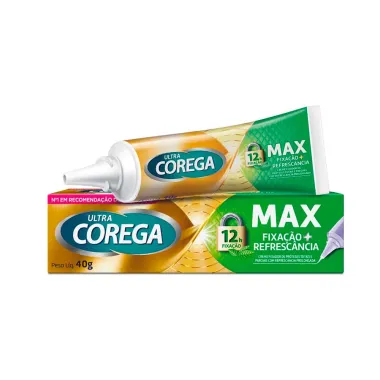 Corega Ultra Creme Fixador de Dentadura Sabor Menta 40g