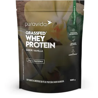 Whey Protein Grassfed Sabor Vanilla do Tahiti Puravida 900g