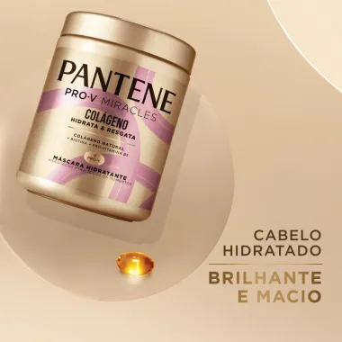 Máscara Hidratante Pantene Colágeno Hidrata e Resgata 550ml