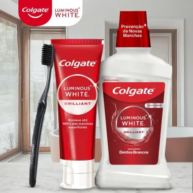 Creme Dental Colgate Luminous White Brilliant Mint 140g