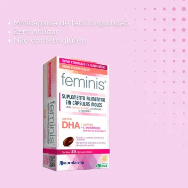 Feminis DHA com 30 Cápsulas Moles