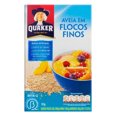 Aveia em Flocos Finos Quaker 165g