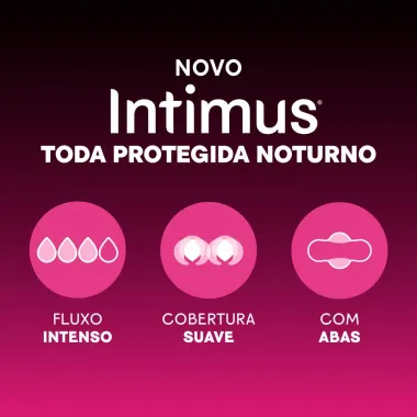Absorvente Externo Intimus Noturno Cobertura Suave com Abas 16 Unidades