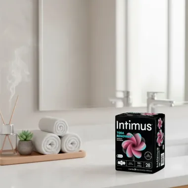 Absorvente Intimus Toda Renovada Noite Longo Suave com Abas 28 Unidades