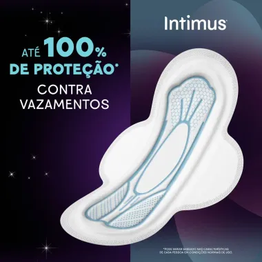 Absorvente Intimus Toda Renovada Noite Longo Suave com Abas 28 Unidades