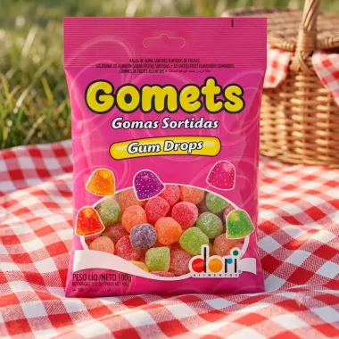 Balas de Goma Gomets Dori Sortidas A&ccedil;&uacute;cara 100g