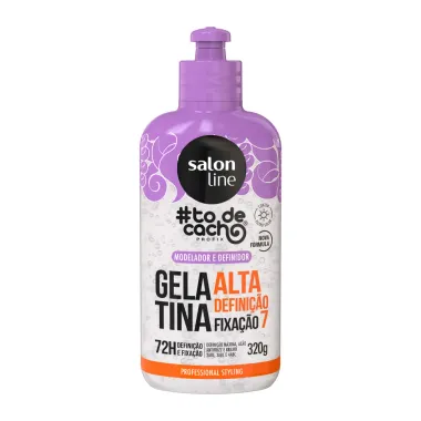 Gelatina Fixa&ccedil;&atilde;o Salon Line To de Cacho Alta Defini&ccedil;&atilde;o 7 Modelador e Definidor 320g