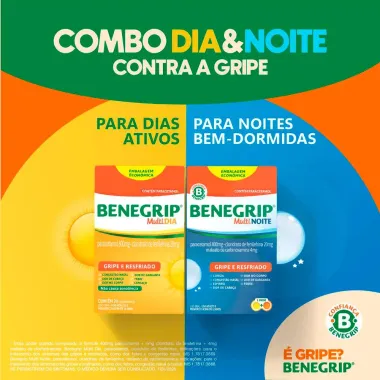 Benegrip Multi Dia com 20 Comprimidos