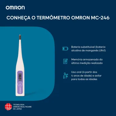 Term&ocirc;metro Digital Omron Branco MC-246 1 Unidade