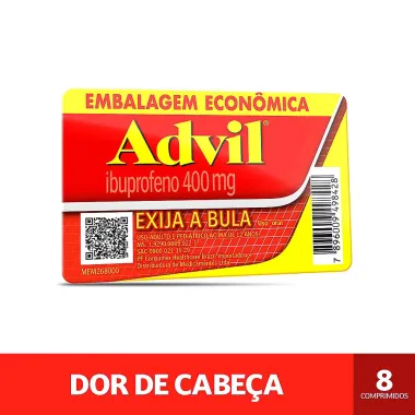 Advil 400mg Leve 8 Pague 6 Cápsulas Líquidas