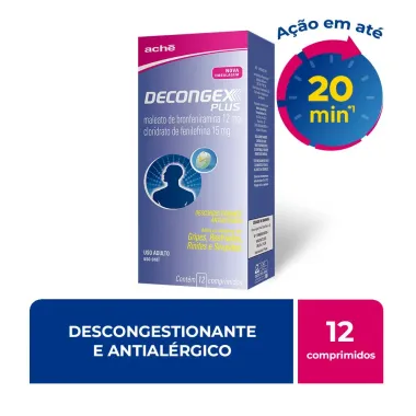 Decongex Plus com 12 Comprimidos